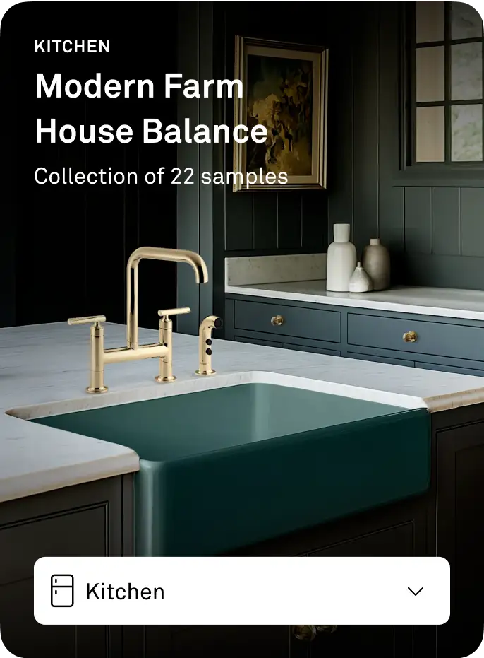 modern farm house balance kitchen