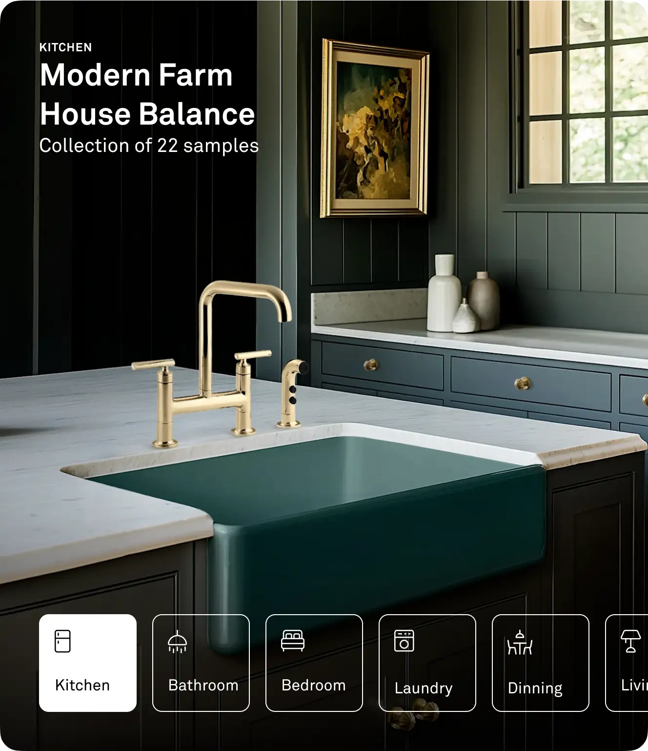 modern farm house balance kitchen